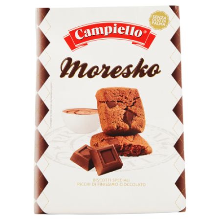 Biscuiti cu ciocolata Moresko, 250 g, Campiello