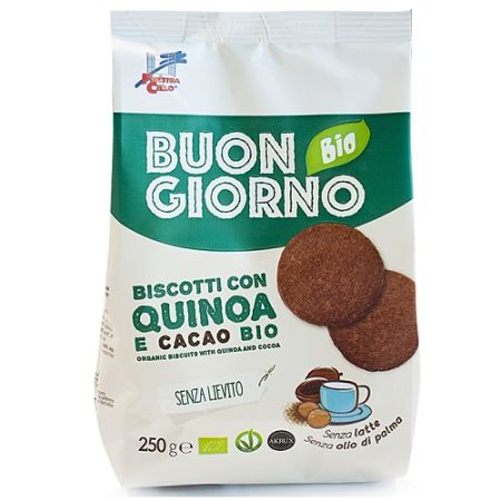 Biscuiti Bio cu quinoa fara zahar si lapte, 250 g, La Finestra sul Cielo