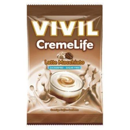 Bomboane cu aroma de Latte Macchiato CremeLife, 110 g, Vivil