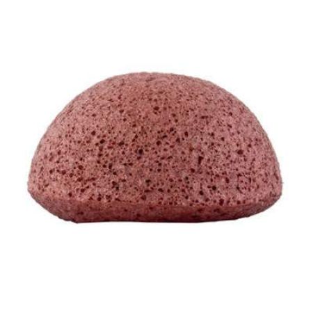 Burete cu argila frantuzeasca rosie pentru ten sensibil si matur, Pure Konjac Sponge