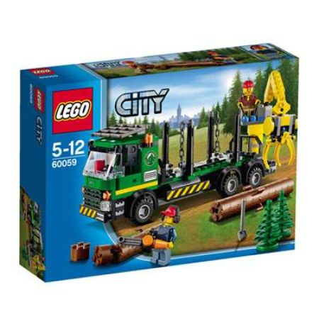 Camion de transportat busteni City, 5-12 ani, L60059, Lego