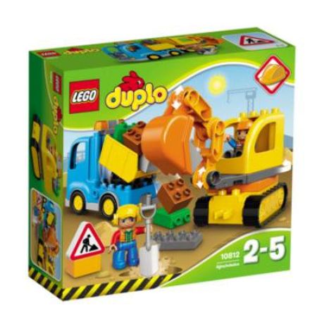 Camion si excavator pe senile Duplo, 2-5 ani, L10812, Lego