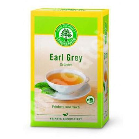 Ceai verde Earl Grey, 20 plicuri, Lebensbaum
