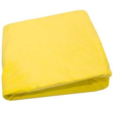 Cearceaf galben cu elastic, 75x100cm, BebeMix