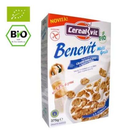 Cereale Bio cu hrisca si orez fara gluten Benevit Cerealvit, 375g, La Finestra Sul Cielo