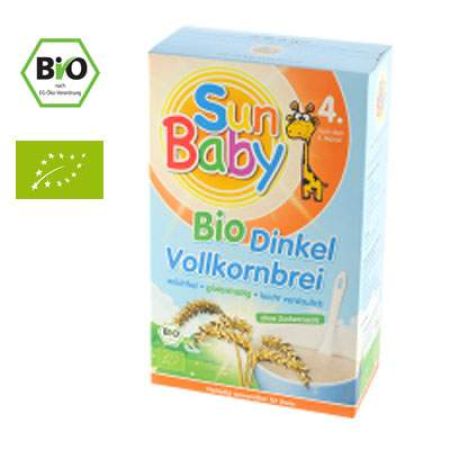 Cereale Bio din grau spelta, Gr. 4 luni, 250 g, Sun Baby Food