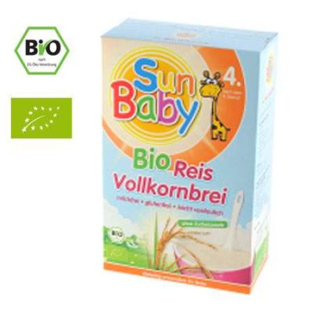 Cereale Bio din orez, Gr. 4 luni, 250 g, Sun Baby Food