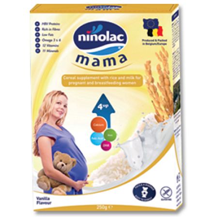 Cereale Vitamine si Minerale Mama cu aroma de vanilie, 250g, Ninolac