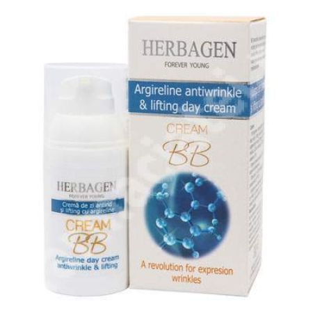 Crema BB de zi antirid si lifting cu argireline, 30 g, Herbagen