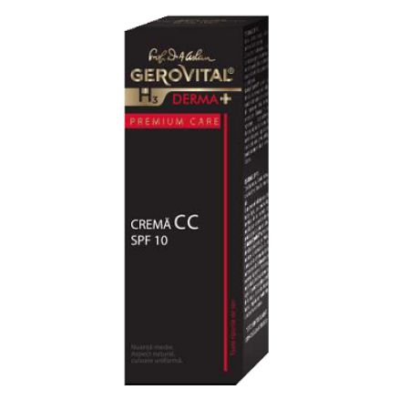 Crema CC SPF10 Gerovital H3 Derma+ Premium Care, 30ml, Farmec