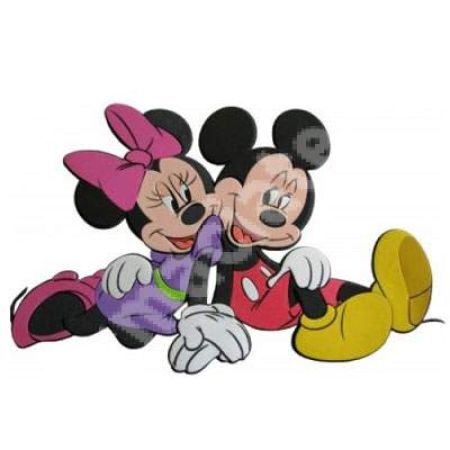 Decoratiune din spuma, Mickey si Minnie, SRMK00206, Disney