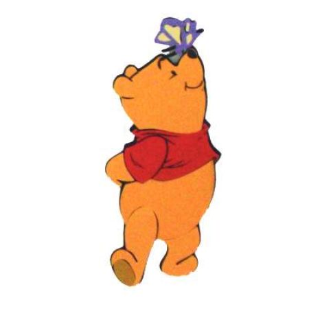 Decoratiune mica spuma Pooh cu fluture, 10166, Disney