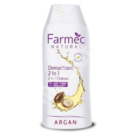 Demachiant 2 in 1 cu argan, 200 ml, 2560, Farmec