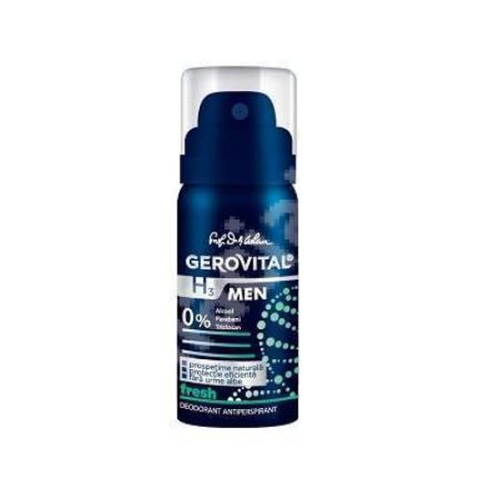 Deodorant antiperspirant, Gerovital H3 Men Fresh, 40 ml, Farmec