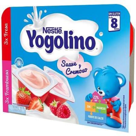 Desert Yogolino Duo Capsuni si Zmeura, +8luni, 6x60g, Nestle