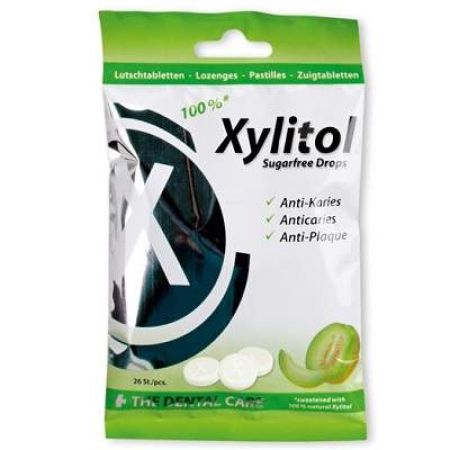Drops-uri anticarie cu Xylitol, aroma de pepene, 60 g, Miradent