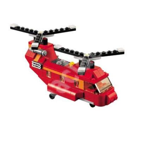 Elicopterul Rotoare rosii 6-12 ani, 145 piese, L31003, Lego