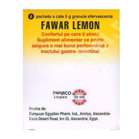 Farwar Lemon, 6 plicuri, Pharco