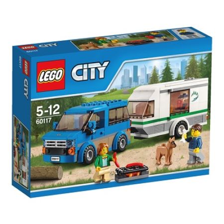 Furgoneta si rulota, 5-12 ani, L60117, Lego City