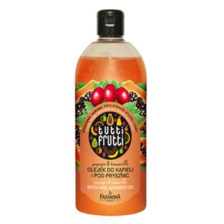 Gel de dus cu papaya Tutti Frutti, 500 ml, Farmona