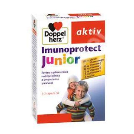 Imunoprotect Junior Doppelherz pentru copii, 30 capsule, Queisser Pharma