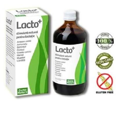 Stimulent pentru lactatie, Lacto+, 250 ml, Gema Natura