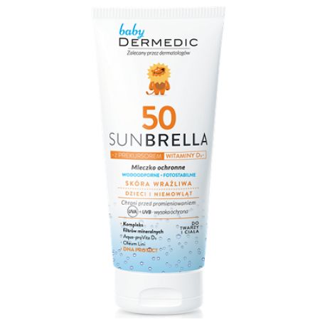 Lapte cu protectie solara bebe SPF50+ SunBrella, 100 ml, Dermedic