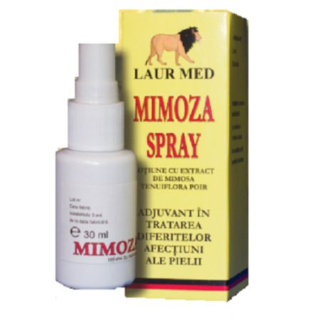 Lotiune Spray cu extract de Mimosa Poir, 30 ml, Laur Med