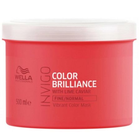 Masca pentru par vopsit fir fin si normal Invigo Color Brilliance, 500 ml, Wella Professionals