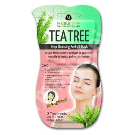 Masca exfoliatoare cu arbore de ceai, 2x7 ml, Skinlite