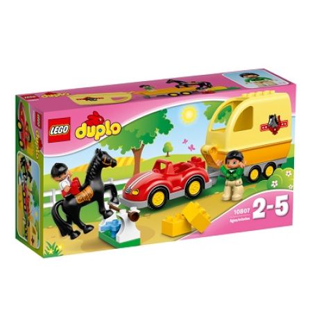 Masina cu remorca pentru cai, 2-5 ani, L10807, Lego Duplo