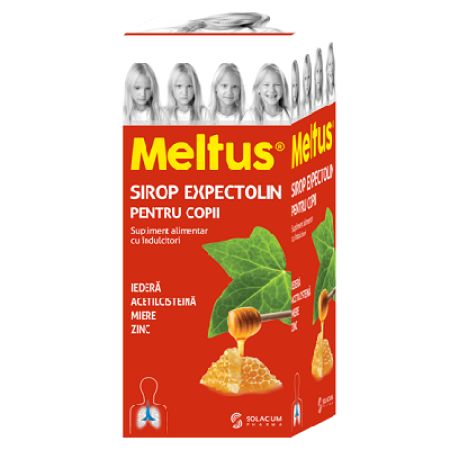 Sirop pentru copii Meltus Expectolin, 100 ml, Solacium Pharma