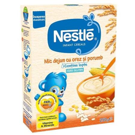Mic dejun cu cereale fara gluten, +4 luni, 250 g, Nestle
