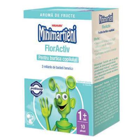 Minimartieni FlorActiv, 10 plicuri, Walmark