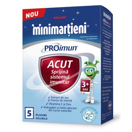Minimartieni ProImun Acut, +3 ani, 5 plicuri, Walmark