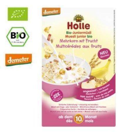 Mix Bio de cereale si fructe, +10 luni, 250gr, Holle Baby Food