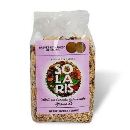 Musli cu cereale germinate, 400 g, Solaris
