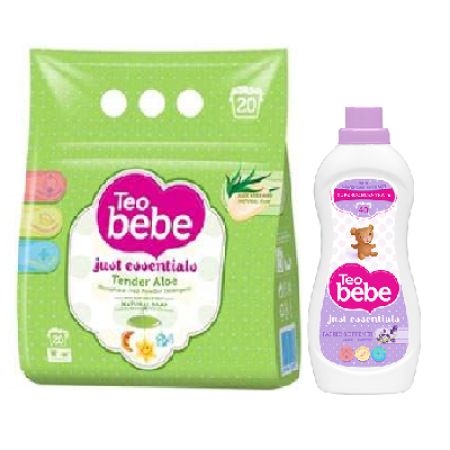 Oferta Pachet Detergent cu Aloe Vera, 1,5Kg, si balsam cu lavanda, 250ml, Teo Bebe