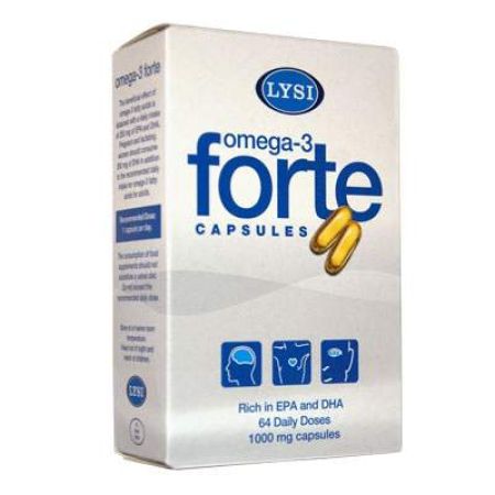 Omega 3 Forte, 64 doze, Lysi