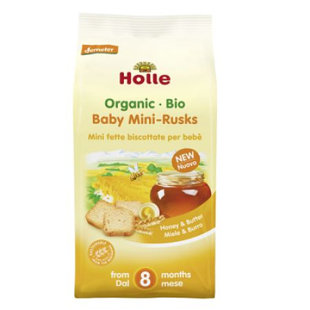 Paine mini uscata Bio pentru copii, +8 luni, 100 g, Holle Baby Food