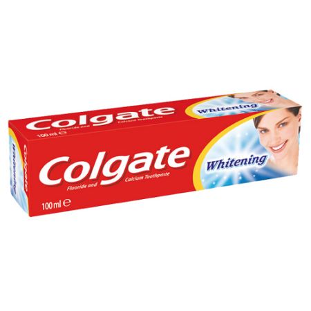 Pasta de dinti cu fluor si calciu whitening, 100 ml, Colgate