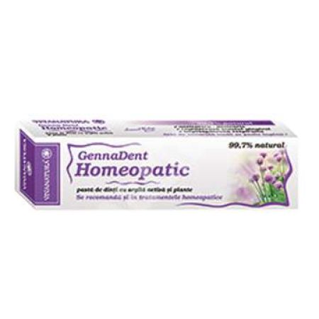 Pasta de dinti GennaDent Homeopatic, 50 ml, Vivanatura