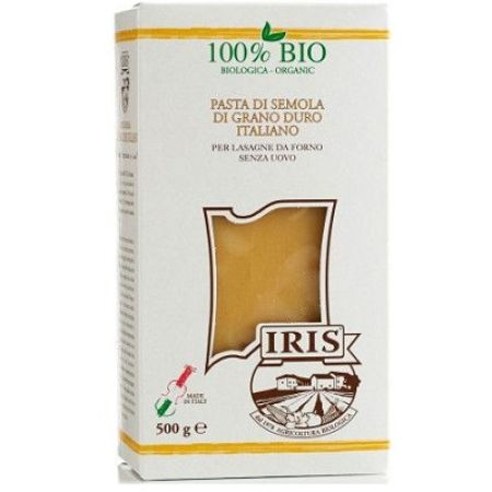 Paste Lasagna din grau dur Bio, 500 g, Iris Bio