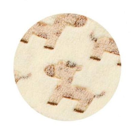 Paturica microfibra cu doua fete crem, 75x100 cm, 1403/04, Babyono