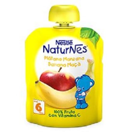 Piure NaturNes banane si mere 90G, Nestle