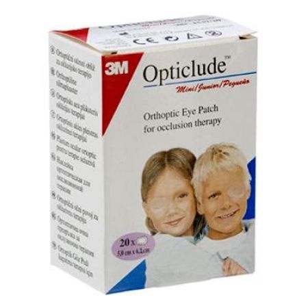 Plasture ocular pentru terapia ocluziva Opticlude, 5x6.2 cm, 20 bucati, 3M