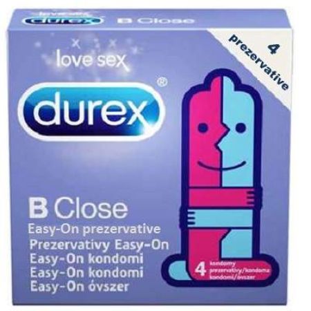 Prezervative, B Close, 4 buc, Durex