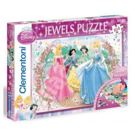 Puzzle cu printese si bijuterii, 104 piese, CL20020, Clementoni