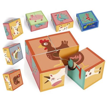 Puzzle cuburi Ferma, 6181100, Scratch