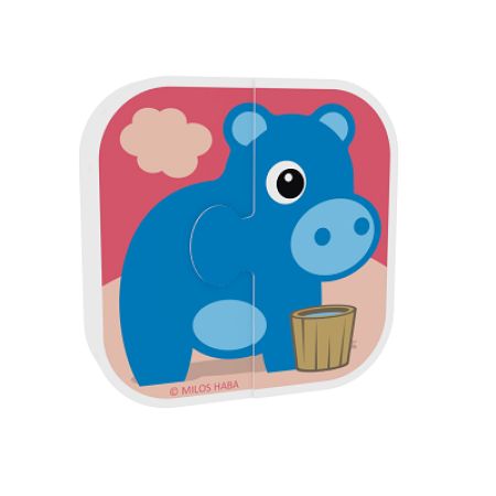 Puzzle hippo blue, 0146, Millaminis